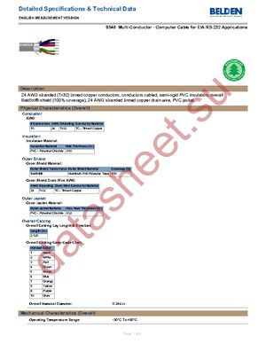 9540 060100 datasheet  